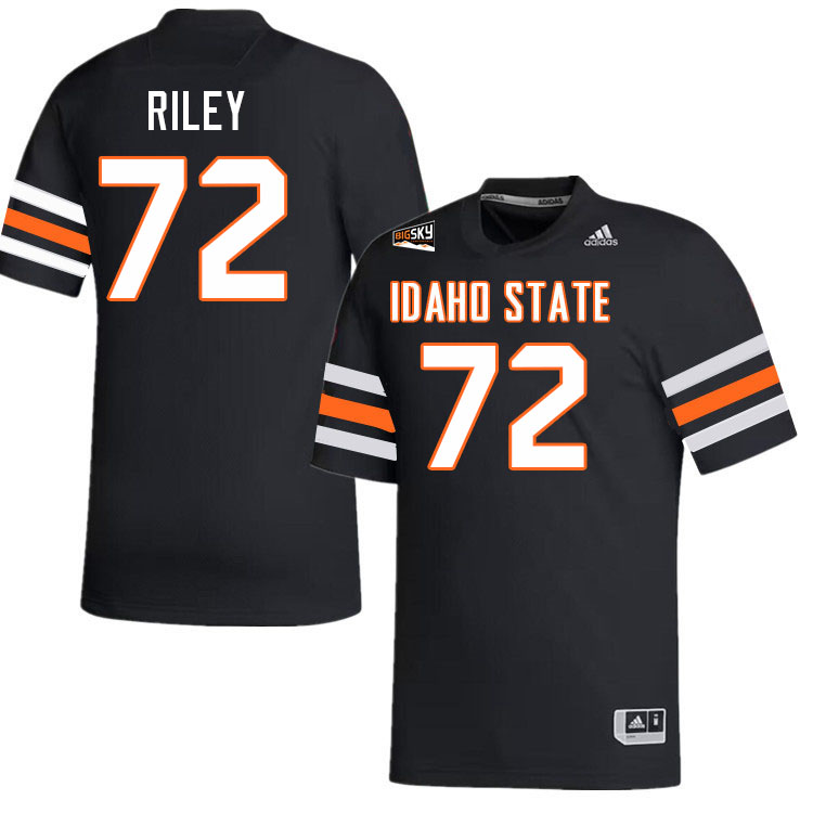 Men #72 Syr Riley Idaho State Bengals 2023 College Football Jerseys Stitched-Black